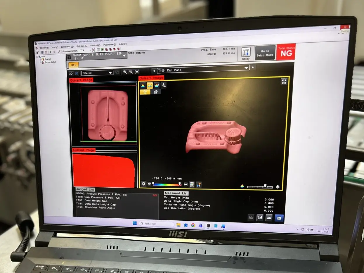 Système de vision bouchons 